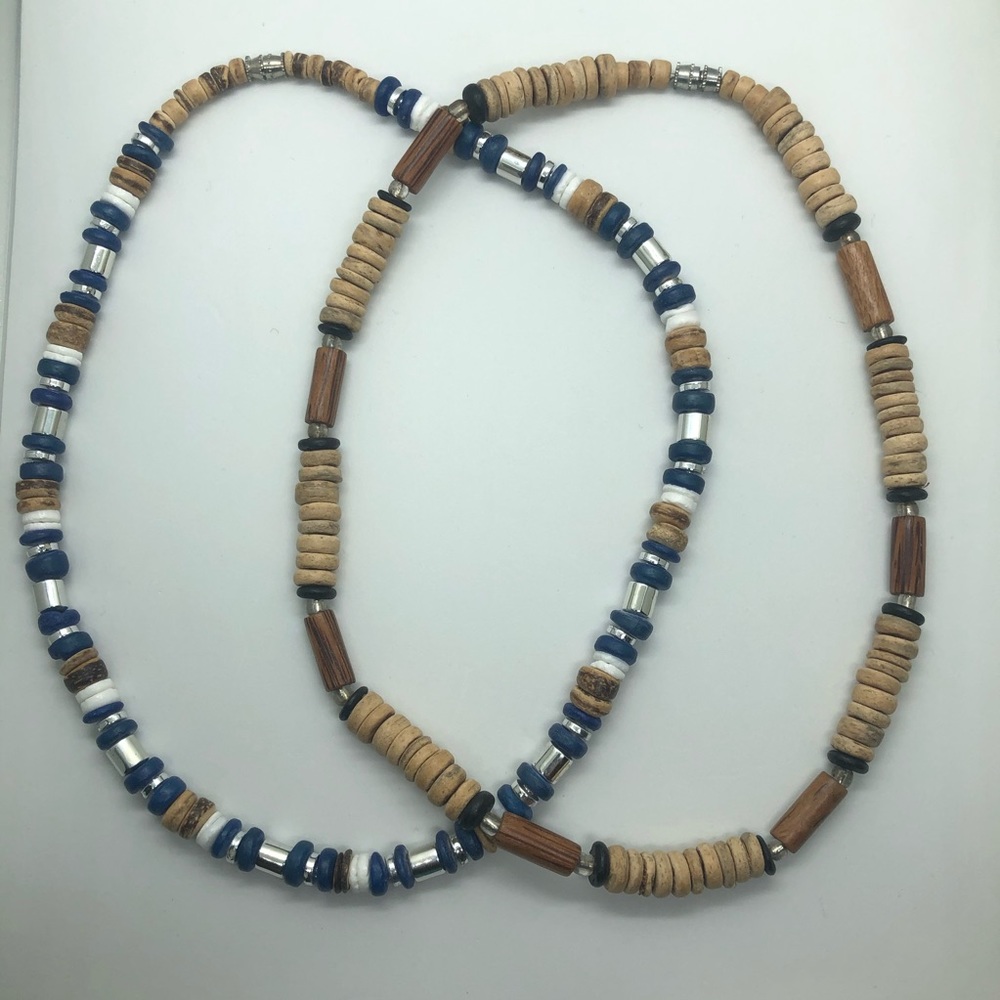 Wood Bead Necklaces (2)
